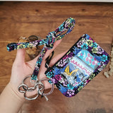 VB limited edition environmentally friendly printing ID card bag, pure cotton lanyard ID card set