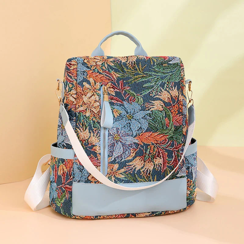 New Multifunction Backpack Women Waterproof Oxford Bagpack Female