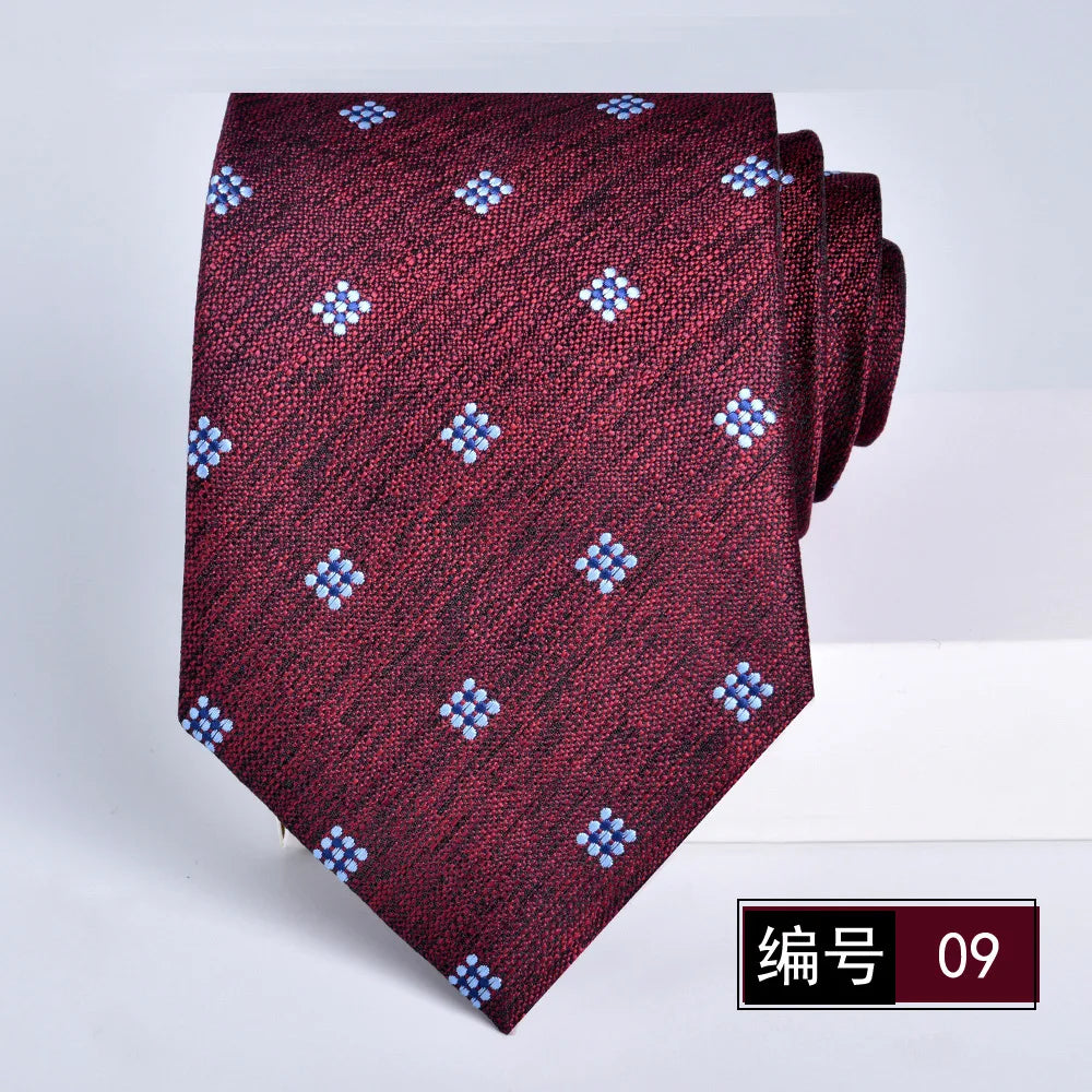 ties for men 2024 Luxury Wine Red Groom