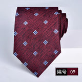 ties for men 2024 Luxury Wine Red Groom