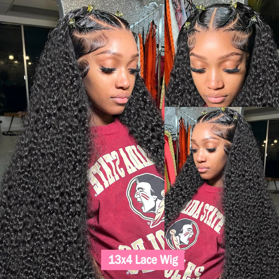 250 Density 30 40 inch Brazilian Curly 13x6