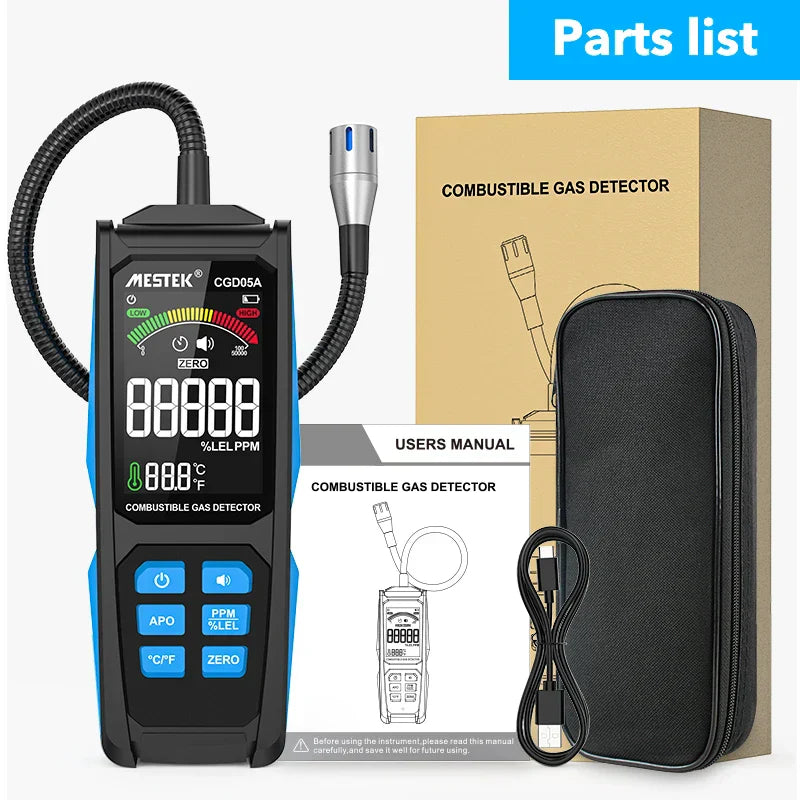 Combustible Gas Detector Gas Analyzer PPM LEL Units