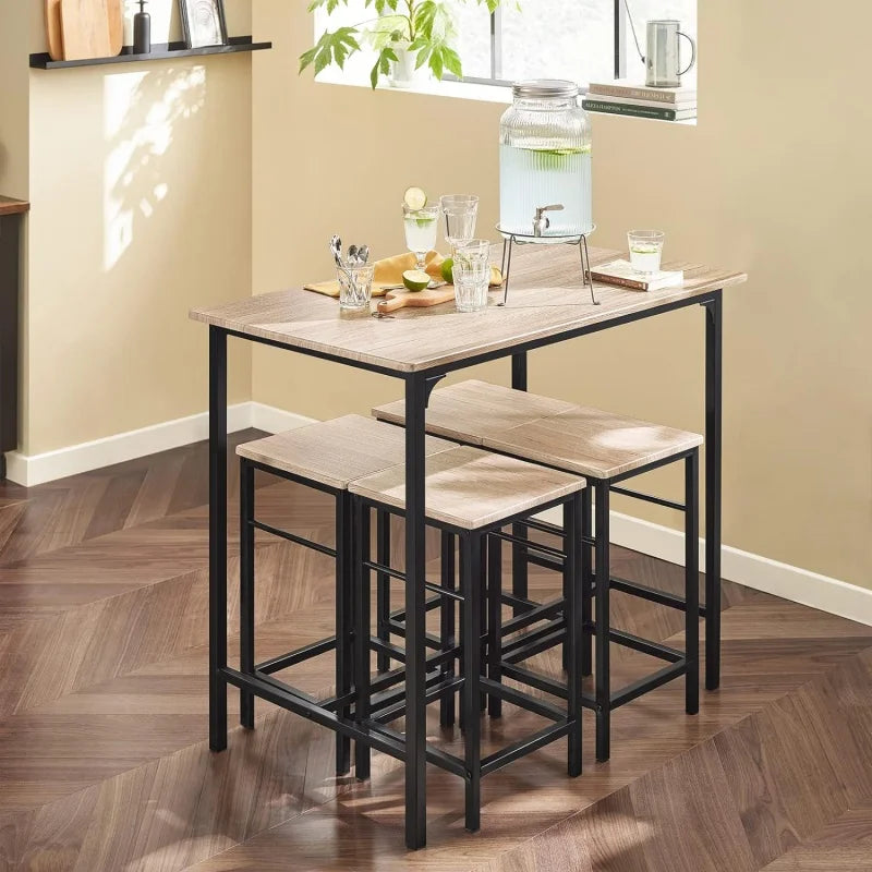 Haotian Bar Set-1 Bar Table and 4 Stools,