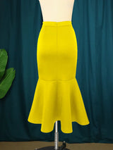 Plus Size Mermaid Skirt Women Tight Package Hip