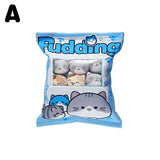 Cute Cat Snack Pillow Pudding Decorative, Stuffed Dolls