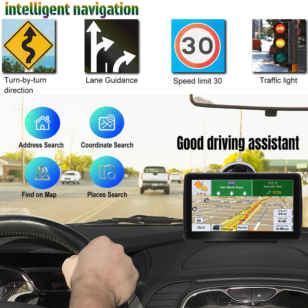 7 Inch GPS Navigation for Car Truck SAT