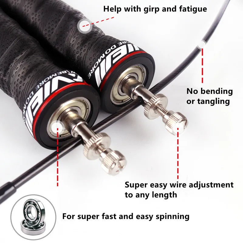 Adjustable Wire Skipping Rope Crossfit Skipping Ropes Gym