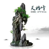 Fish Tank Landscaping Simulation Rockery Layout Aquarium Decoration