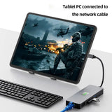 12-in-1 Type-C USB 3.2 Hub VGA Three Screen