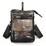 Original Leather Male Casual Design Mini Shoulder Messenger
