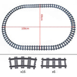 MOC Railway Track Train Tracks Straight Curved Soft