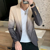 Blazer Fot Men 2024 Spring New Male Gradient