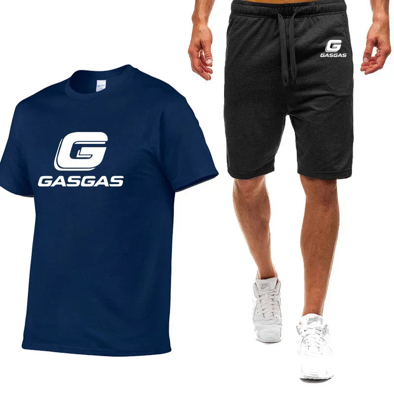 Motorcycles GasGas Summer Men's Sportswear Shorts Set Short