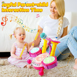 Kids Drum Set Toddlers Musical Baby Educational Instruments