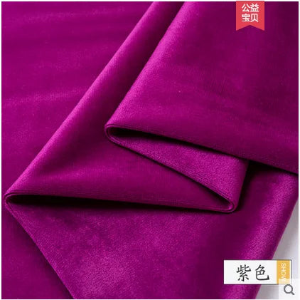 50x155cm Velvet Fabric Thicken Flannel Plush Sofa Fabric