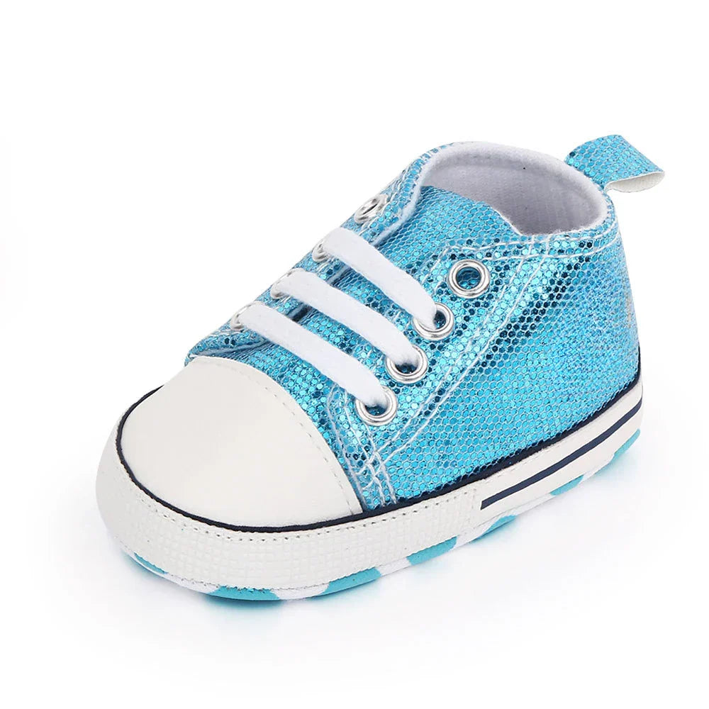 Baby Canvas Classic Sneakers Newborn Print Star Sports