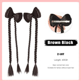 FORLISEE Bowknot Halftie High Ponytail Wig Clip Hair