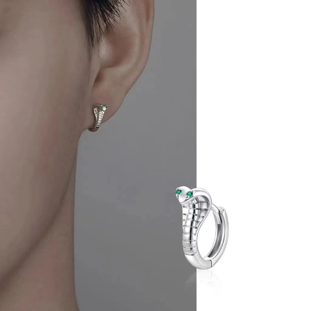 For Men, S925 Silver Needle Earrings For Men