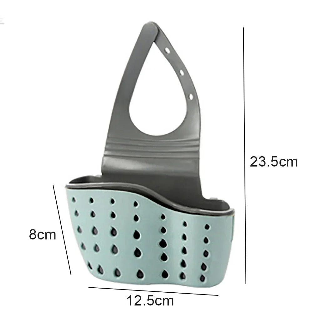 Kitchen Storage Drain Basket Soap Sponge Holder Kitchen