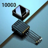 50000mAh Power Bank Mirror Digital Display Screen BuiltIn
