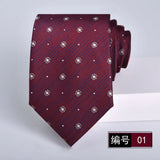 ties for men 2024 Luxury Wine Red Groom