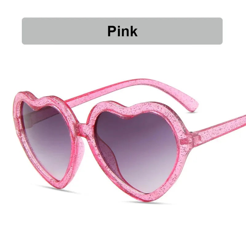 Fashion New Childrens Gradient Sunglasses Heart Shape Frame