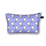 Cartoon Teeth and Tooth Fairy Print Cosmetic Case