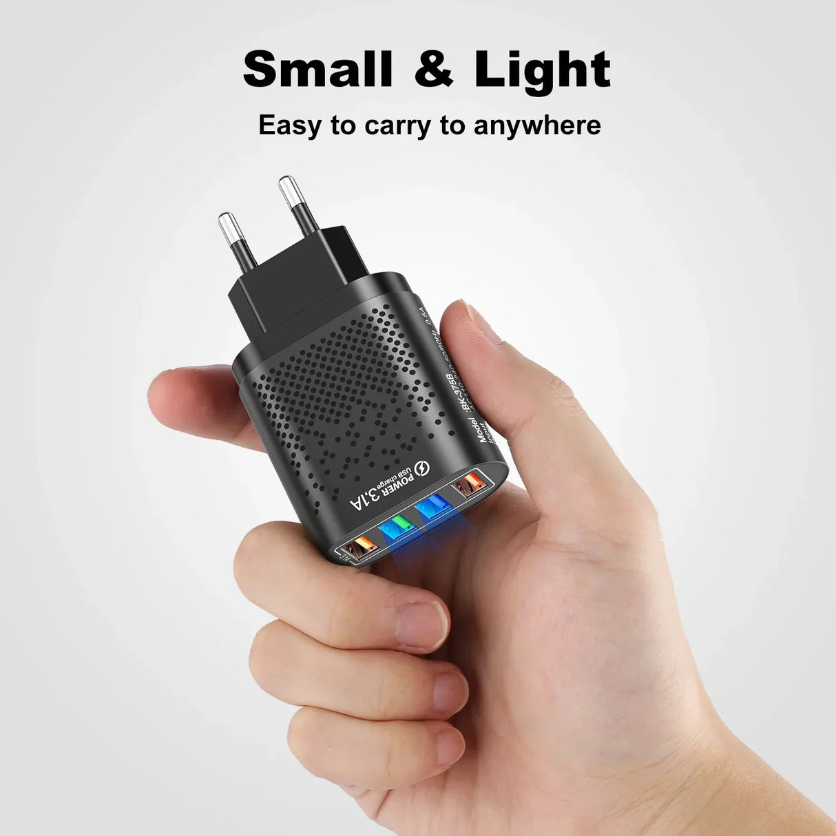 3.1A USB Charger Mobile Phone Adapter 4 Ports