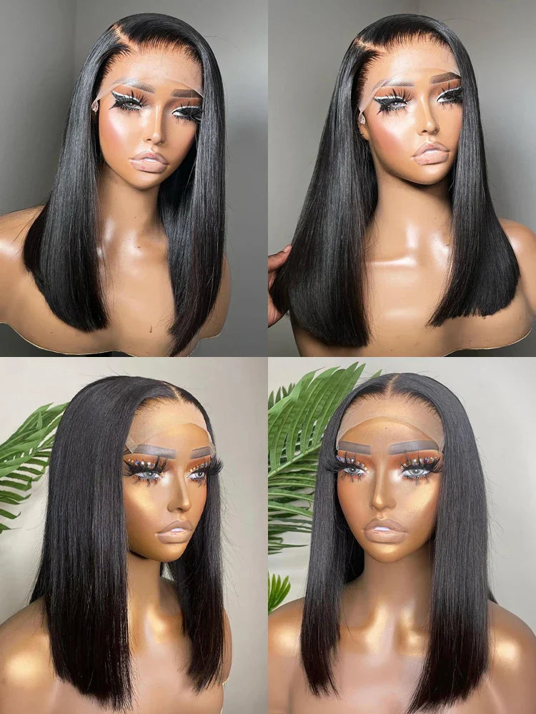 13x4 Lace Front Human Hair Wig Transparent Lace