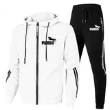 2PCS Design Tracksuit Mens Autumn Winter Hoody Jacket