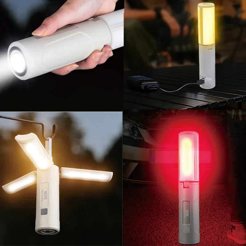 Portable Camping Lantern Rechargeable Tent Light Travel Backpack