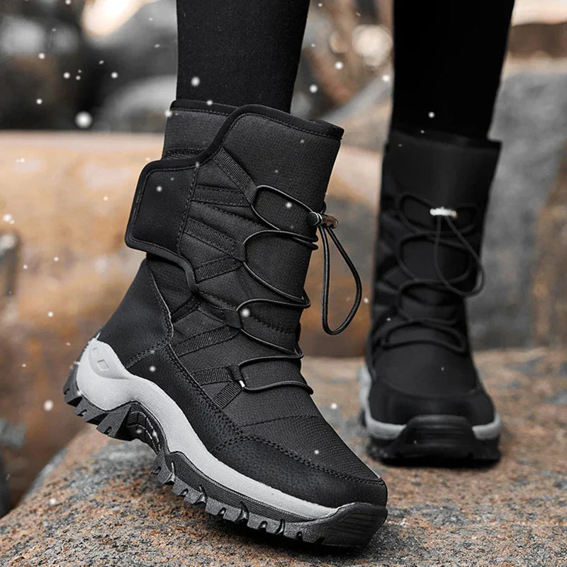 Women Snow Boots Platform Winter Boots Thick Plush