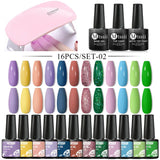 Mtssii 13/16Pcs Gel Nail Polish Set With 36W