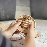 Wooden Globe Lamp 3D Puzzle Games Birthday Gift