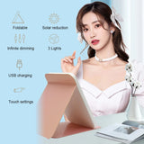 Led Vanity Mirror With Lights Big Portable Foldable