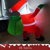 FT Tall Christmas Inflatable Hanging Santa Santa Gift