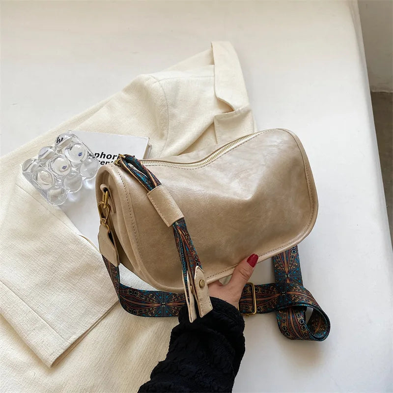 Vintage Saddle Crossbody Bags for Women Fashion Trend