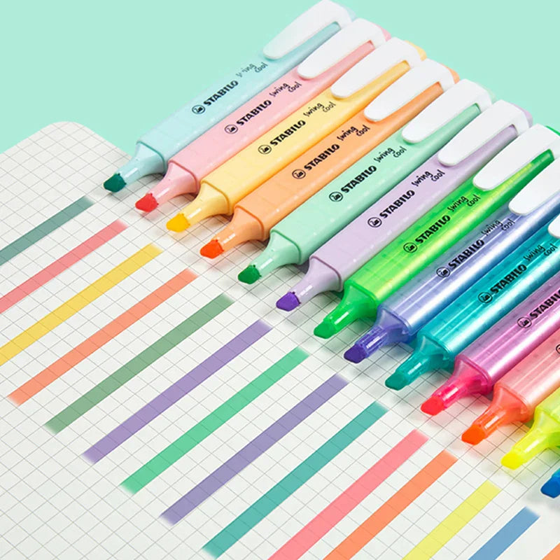 Stabilo Swing Cool Highlighters Pens Mark 1-4mm Pastel
