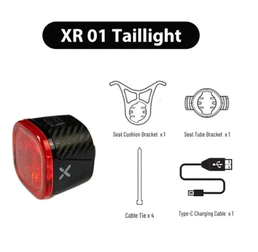 Xoss XR01 Bicycle Rear Light Auto Brake Sensing