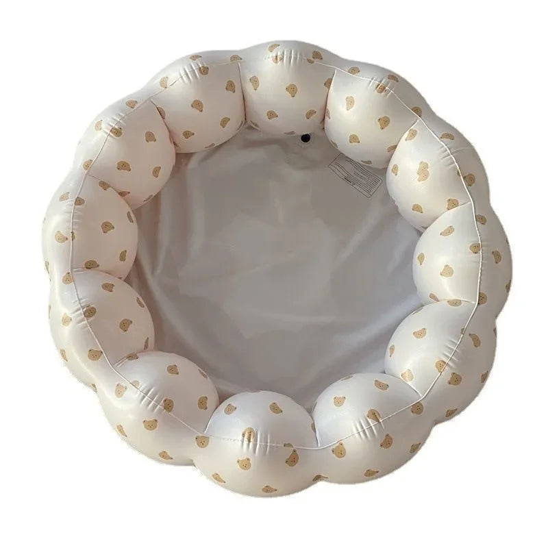 Baby Inflatable Tub Cute Print Petal Pool Baby