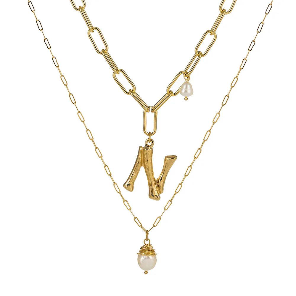 Real Natural Freshwater Baroque Pearl Pendant Necklace