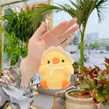 8-10cm Cute Little Yellow Chicken Pendant Plush Toy