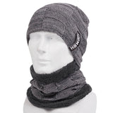 Winter Beanie Hats Scarf Set Warm Knit Hat
