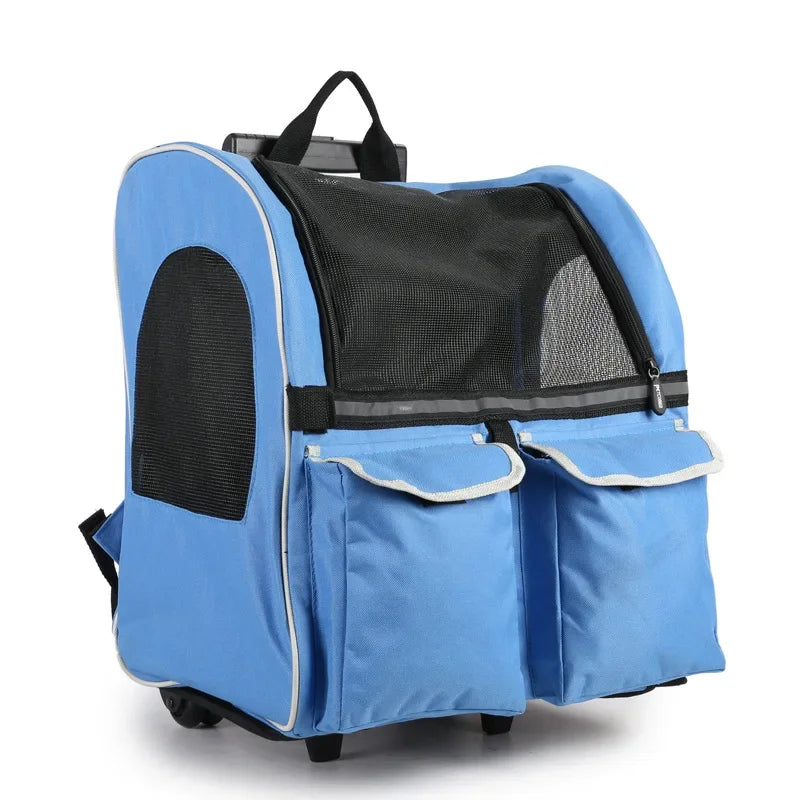 Portable Folded Stroller for Pet Detachable Dog Carrier