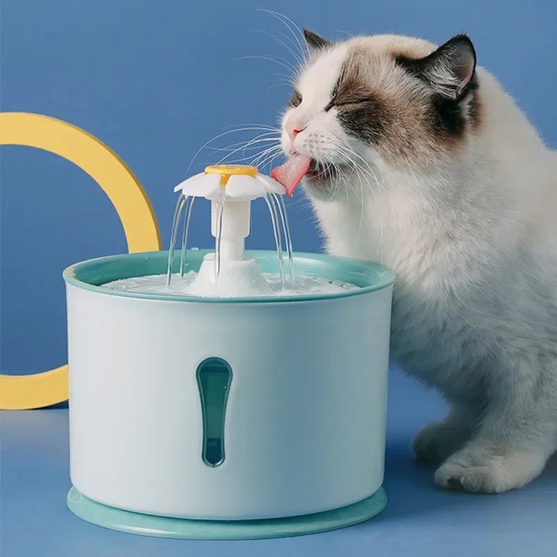 2.4L Pet Cat Dispenser Drinking Water Fountain Activated