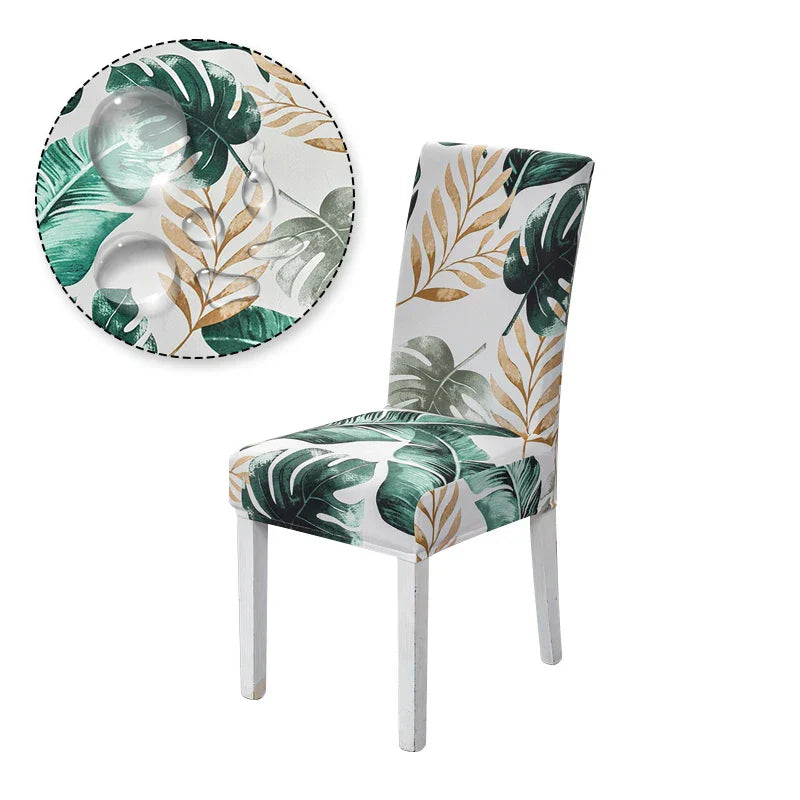 Printed Chair Cover Elastic Seat Chair Covers Removable