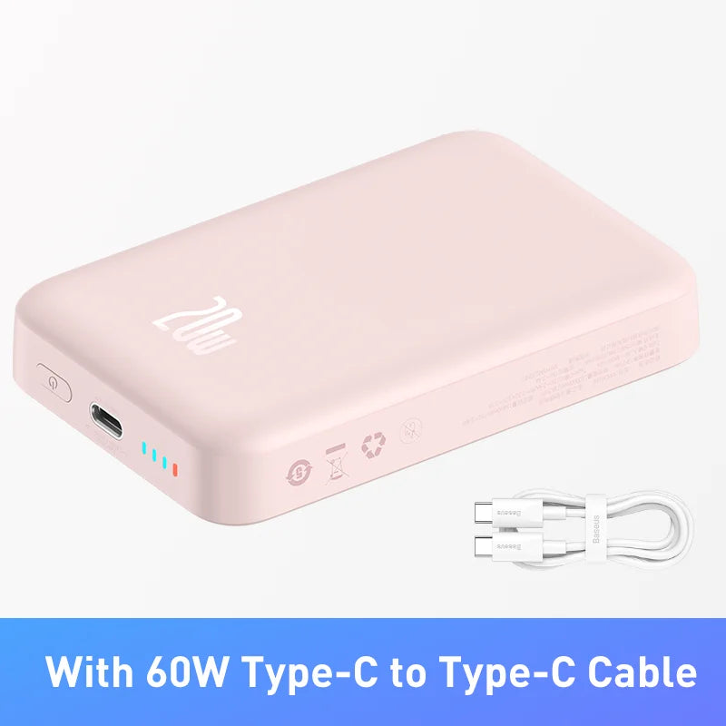 Baseus Power Bank 10000mAh 20000mAh Mini Magnetic Wireless