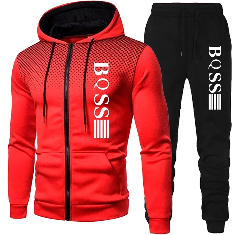 Costem for Men Clothing Spotted Sweatshirt Suit Hoodie