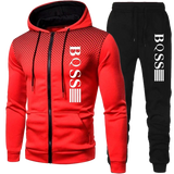 Costem for Men Clothing Spotted Sweatshirt Suit Hoodie