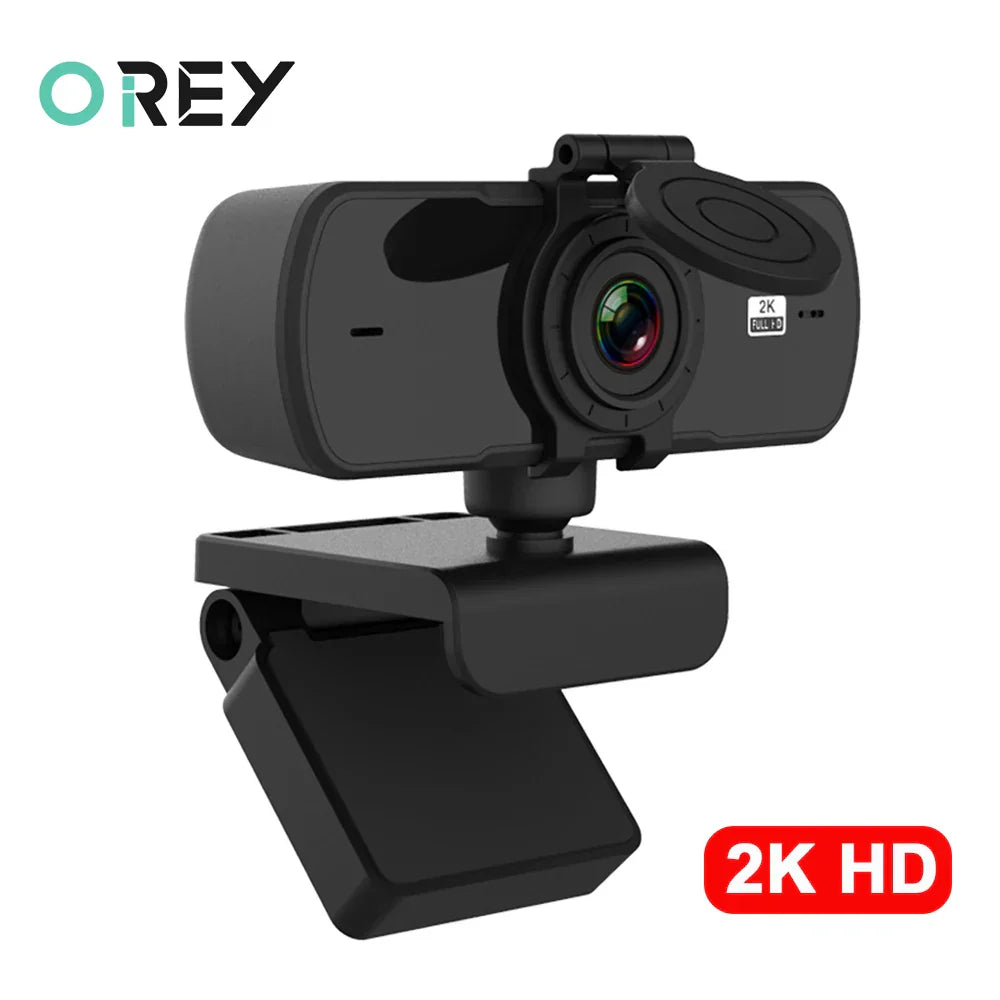 Webcam 2K Full HD 1080P Web Camera Autofocus